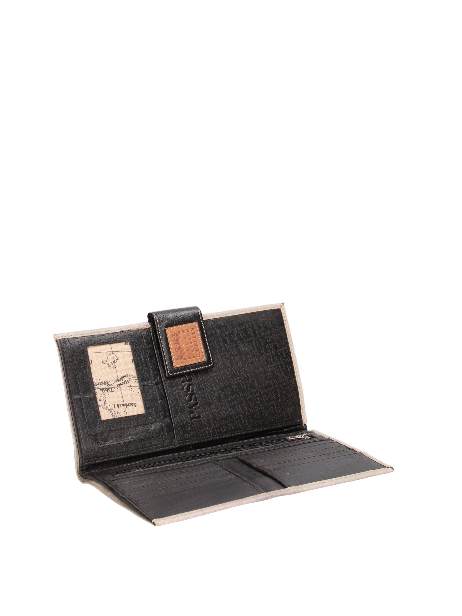 Aethel T000691-LATTE Portafoglio unisex in vera pelle Chiara Ferretti