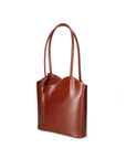 Fabiola Borsa a spalla da donna 100% pelle 9039-MARRONE BROWN Chiara Ferretti