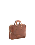 Borsa a mano unisex in vera pelle Made in Italy 4410-MARRONE Alessia Firenze