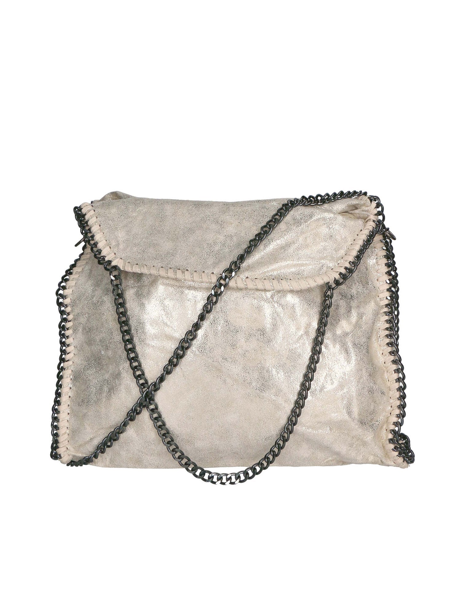 Willelmina Borsa a spalla da donna 100% PU Leather N-9606-LATTE Chiara Ferretti