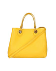 Helga Borsa a mano da donna 100% pelle 06106-D64 GIALLO YELLOW Chiara Ferretti