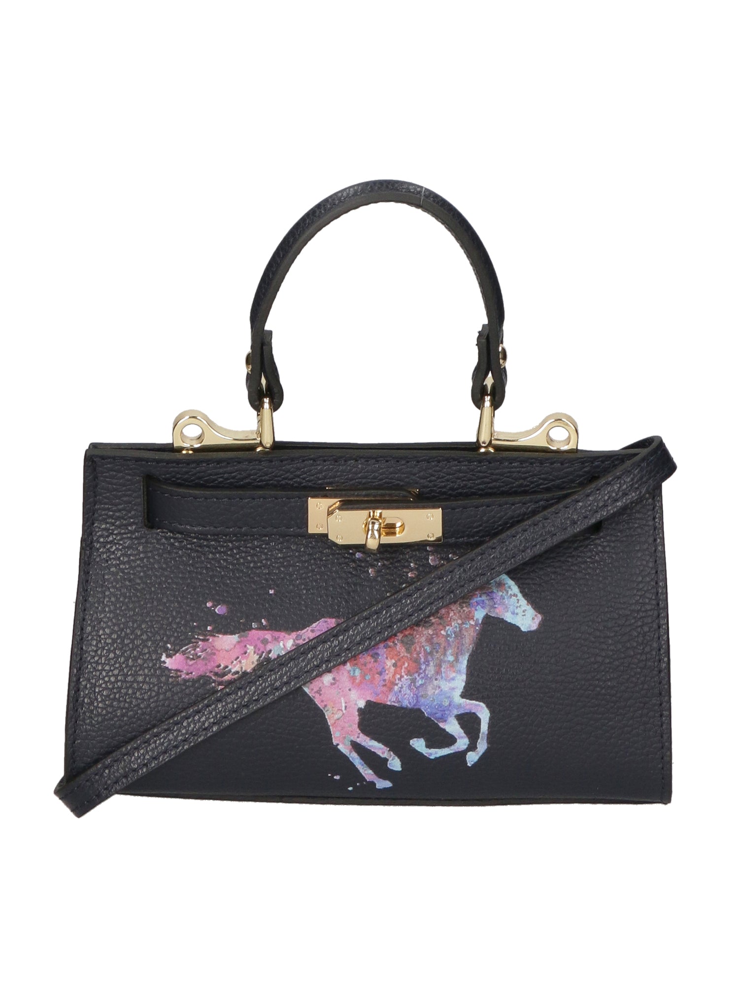 Noel Borsa a mano da donna Vera pelle 04265-D26 BLU SCURO DARK BLUE Chiara Ferretti