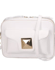 Ilenia Borsa a tracolla da donna 100% pelle 06013-L101 BIANCO Chiara Ferretti