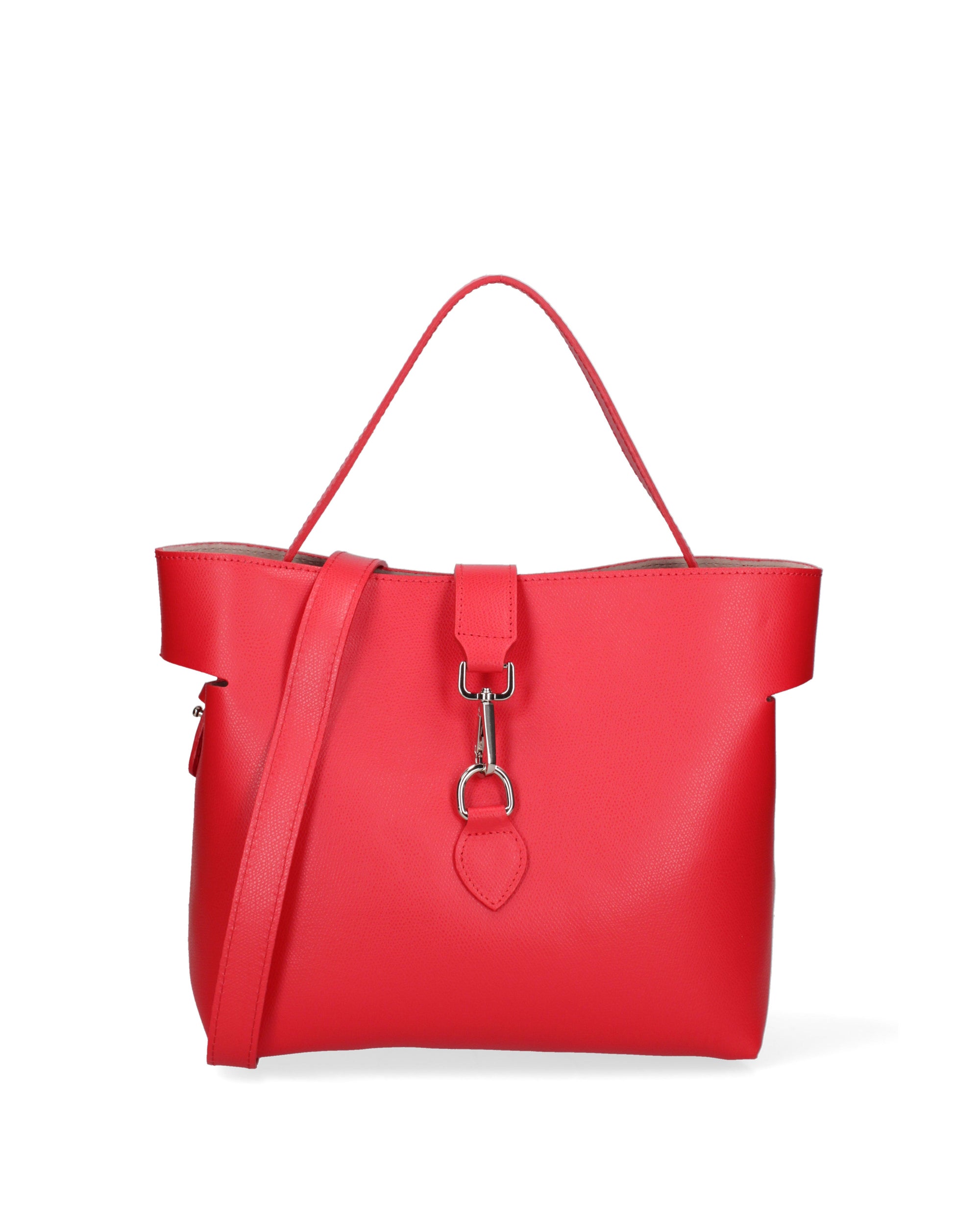 Liviana Borsa a mano da donna Vera pelle 07379-PL58 ROSSO FUOCO Chiara Ferretti