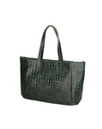 Lorella Borsa a spalla da donna Vera pelle croco 06499-017 VERDE BOTTIGLIA Chiara Ferretti