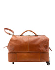 Borsa da viaggio unisex in vera pelle Made in Italy 4084-MIELE Alessia Firenze