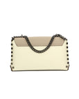 Vera pelle 8641-BEIGE+TAUPE Borsa a tracolla da donna Evanthe Pro Chiara Ferretti
