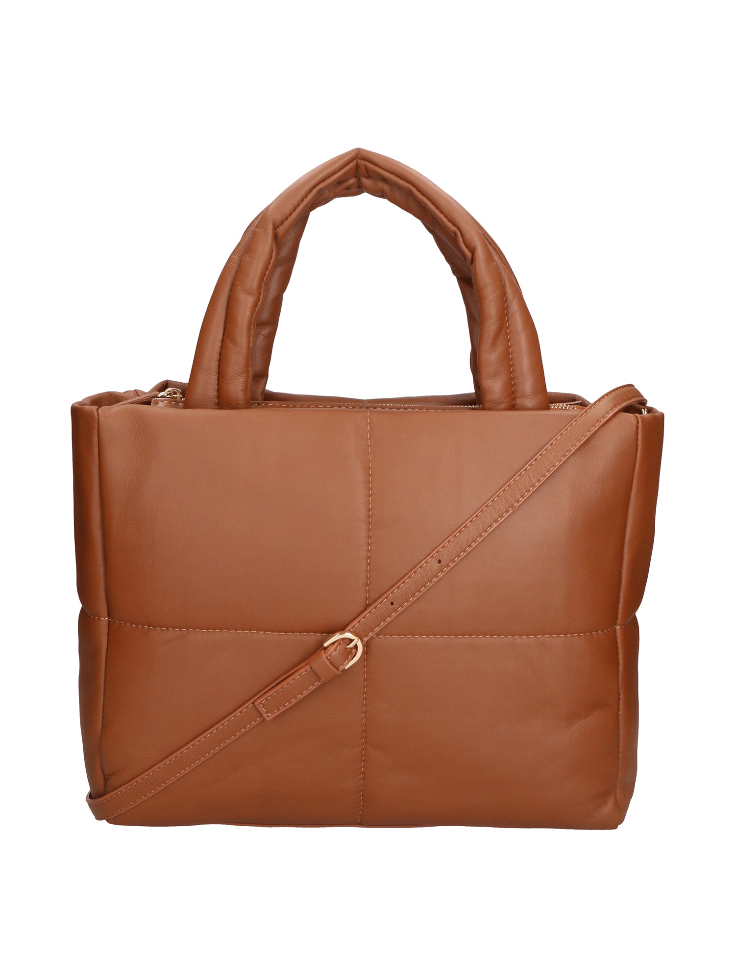 Violetta Borsa a mano da donna Vera Pelle 06473-S17 CUOIO SCURO Chiara Ferretti
