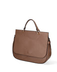 Novara Plus Borsa a mano da donna Vera pelle 564139-D11 TAUPE Chiara Ferretti