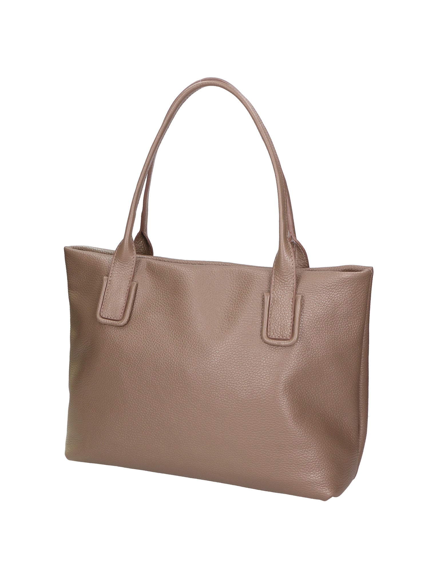 Lorena Borsa a spalla da donna Vera pelle 06506-D40 TAUPE Chiara Ferretti
