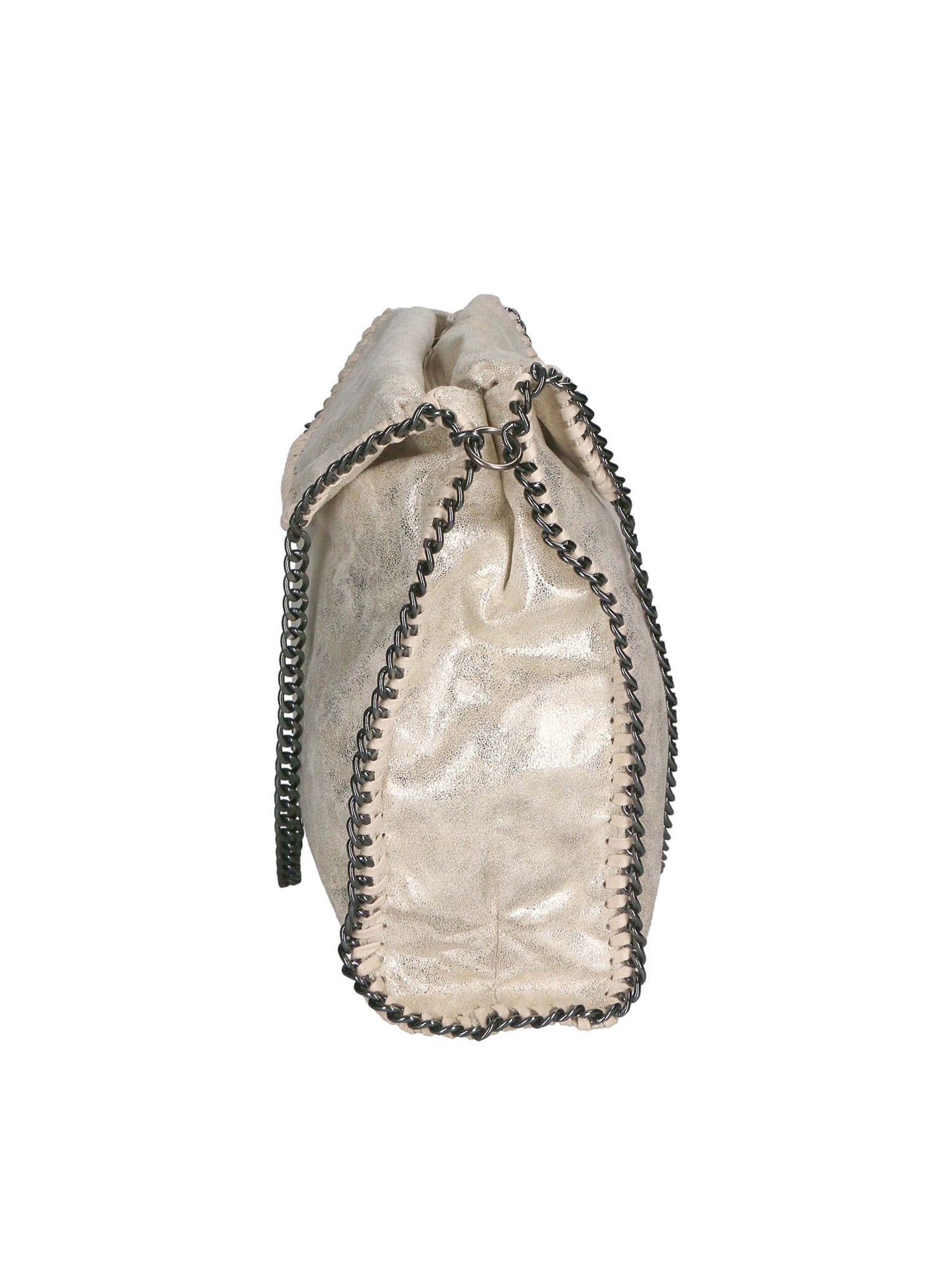 Willelmina Borsa a spalla da donna 100% PU Leather N-9606-LATTE Chiara Ferretti