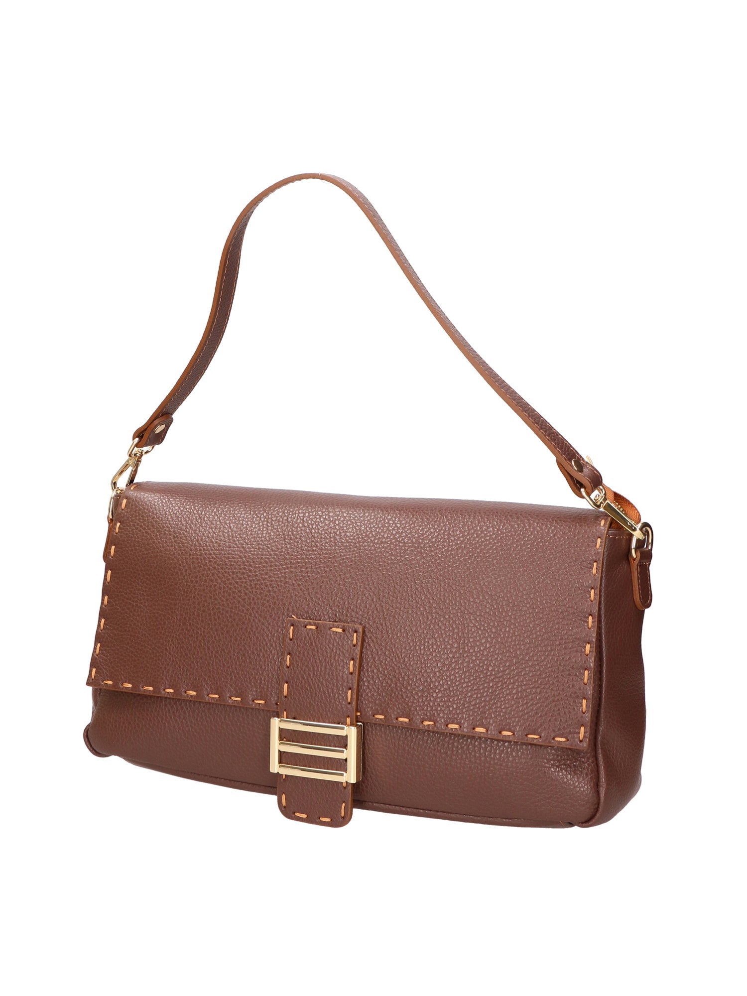 Walda Borsa a spalla da donna Vera pelle 06868-D223 cioccolato Chiara Ferretti