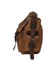 Melania Borsa a spalla unisex Canvas e vera pelle ZG3016-FANGO TAUPE Chiara Ferretti