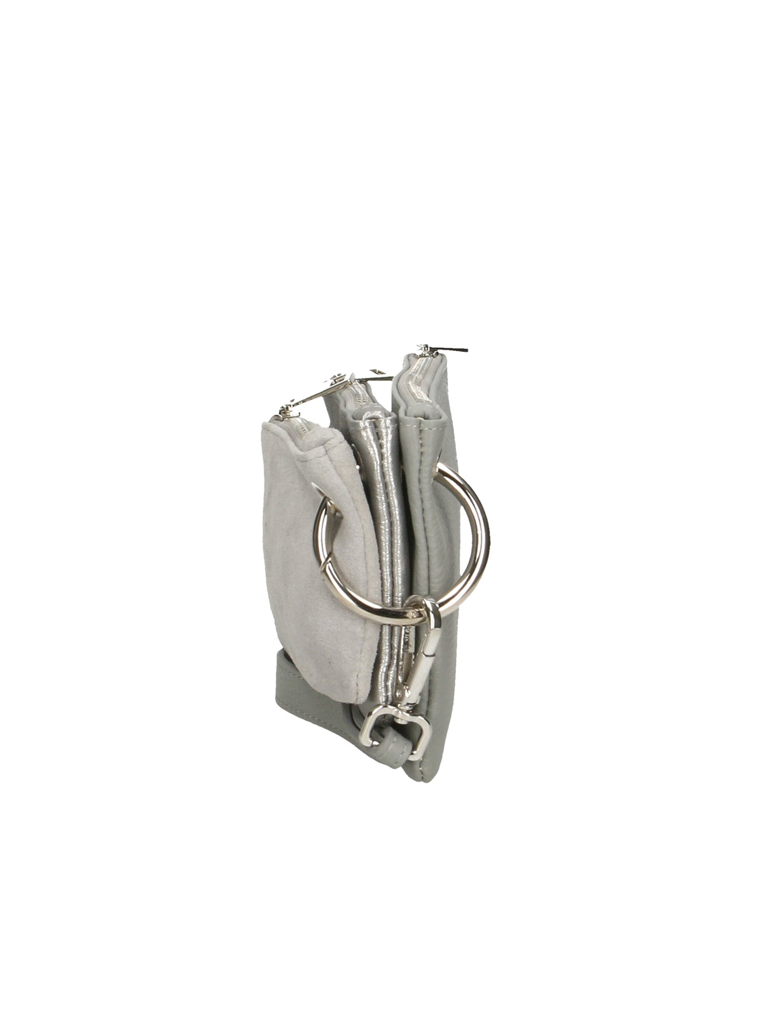 Luna Borsa a tracolla da donna Vera pelle 189034-GRIGIO+ARGENTO Chiara Ferretti