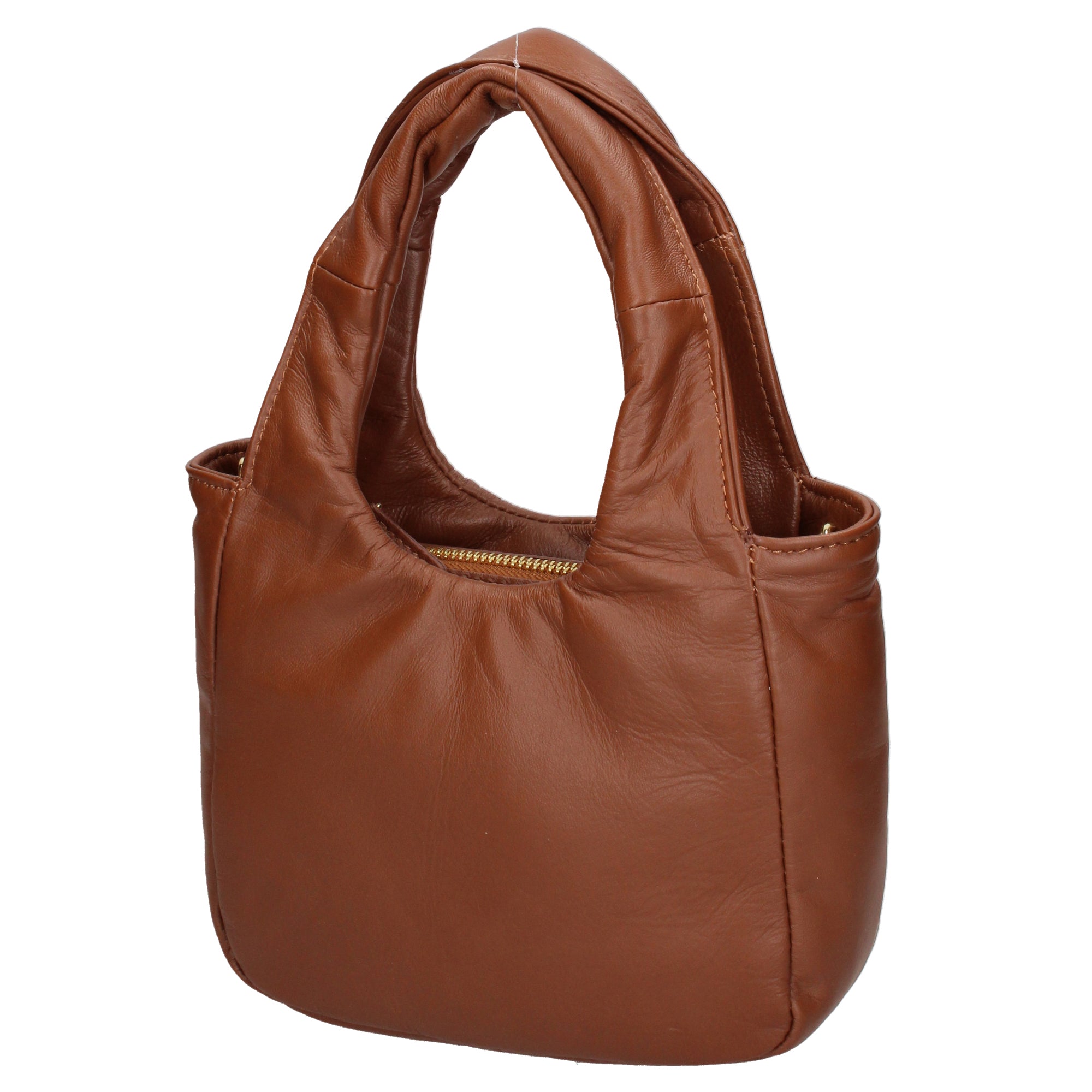 Virna Borsa a mano da donna Vera Pelle 06501-S17 CUOIO SCURO Chiara Ferretti
