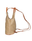 Erika Zaino da donna in vera pelle Casual 80072-TAUPE-CUOIO Chiara Ferretti
