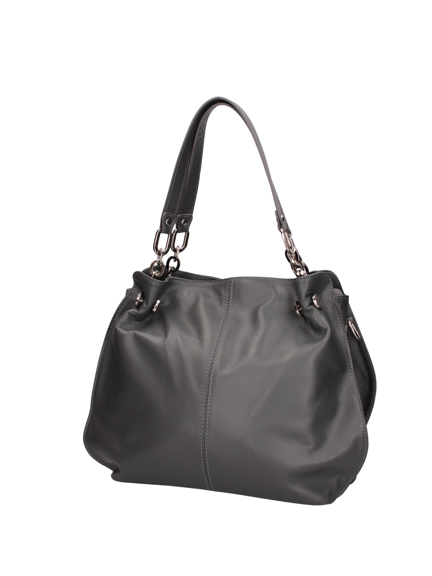 Ereba Borsa a mano da donna Made in Italy 100% pelle 3305-S27 CENERE Chiara Ferretti