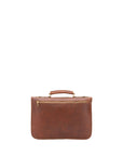Borsa a mano unisex in vera pelle Made in Italy 4512-MARRONE Alessia Firenze
