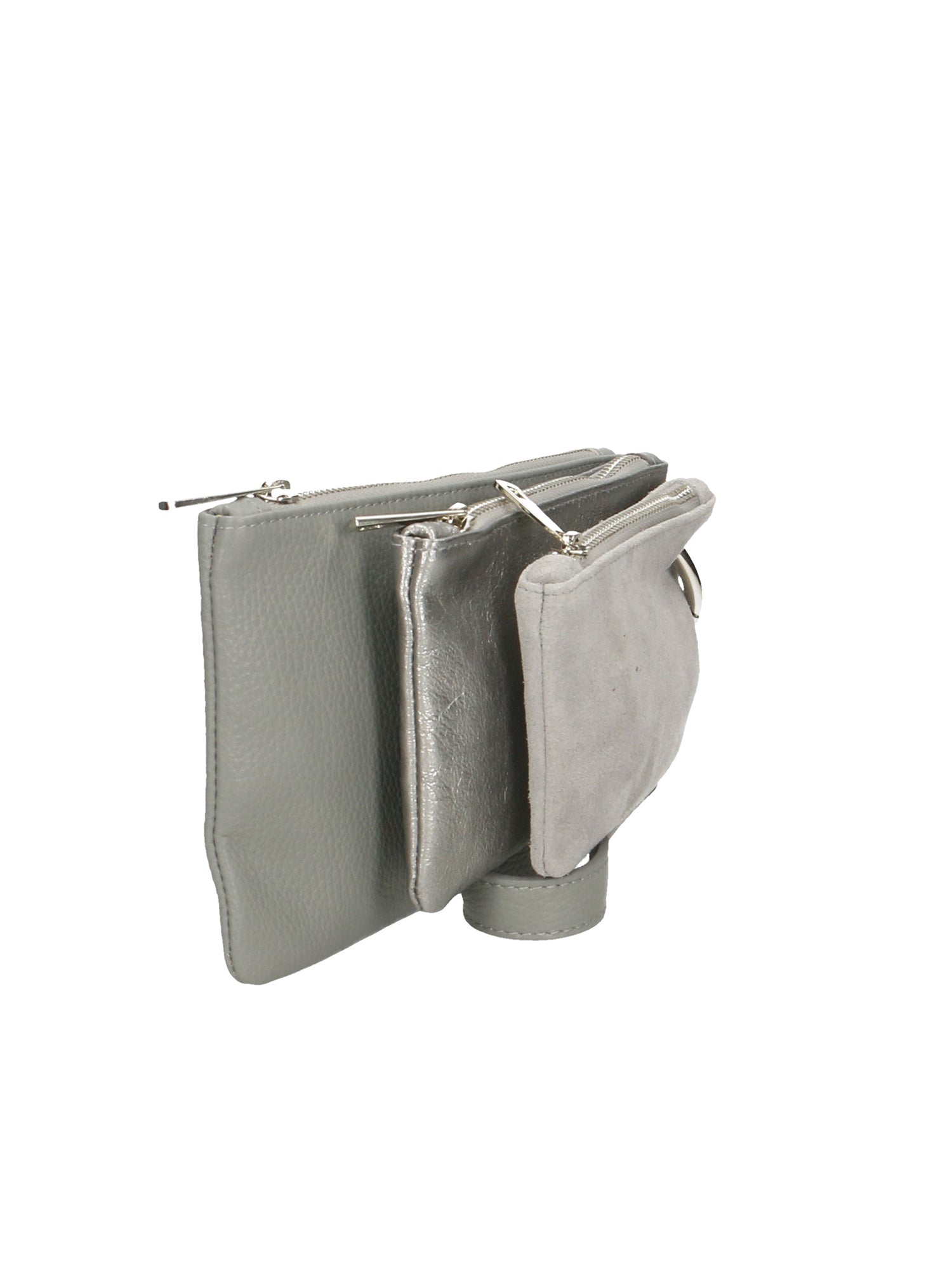 Luna Borsa a tracolla da donna Vera pelle 189034-GRIGIO+ARGENTO Chiara Ferretti