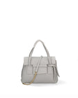 Silvana Pro Borsa a mano da donna Made in Italy Vera pelle 191942-GRIGIO Chiara Ferretti
