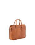 Borsa a mano unisex vera pelle Made in Italy 4454-MIELE Alessia Firenze