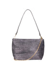 Lorelei Borsa a spalla da donna Vera pelle croco 06498-042 GRIGIO SCURO Chiara Ferretti