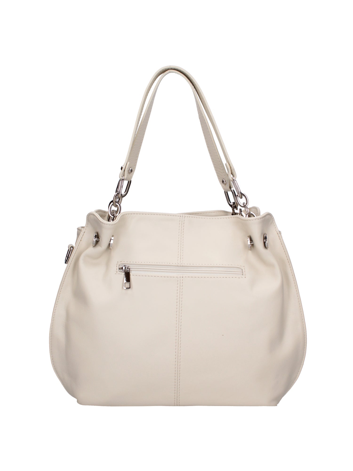 Ereba Borsa a mano da donna Made in Italy 100% pelle 3305-S37 LATTE Chiara Ferretti