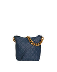 Adra Borsa a spalla da donna Vera pelle 04538-S24 BLU JEANS Chiara Ferretti