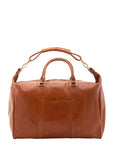 Borsa da viaggio unisex in vera pelle 100% cotone 4046-MIELE Alessia Firenze