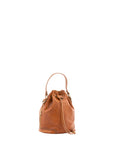 Borsa a secchiello unisex in vera pelle 100% cotone 4535-MIELE Alessia Firenze