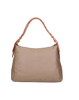 Vladimira Borsa a spalla da donna Vera pelle 06675-D40 TAUPE +D17 CUOIO Chiara Ferretti