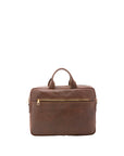 Borsa a mano unisex in vera pelle Made in Italy 4317-TESTA DI MORO Alessia Firenze