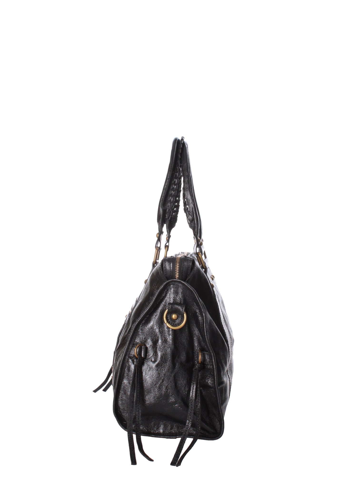 Novara Borsa a spalla da donna Vera pelle 06090 LM-L022 NERO Chiara Ferretti