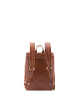 Zaino in vera pelle unisex 100% cotone 4316-MARRONE Alessia Firenze