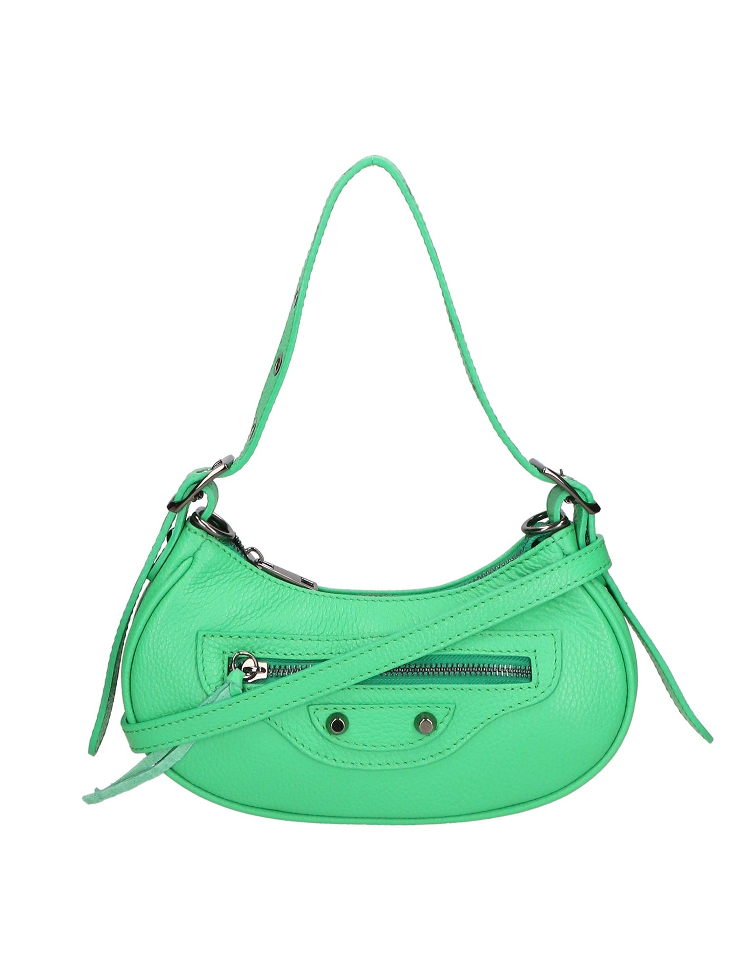 Galatea Borsa a spalla da donna Vera pelle 05708-D100 VERDE Chiara Ferretti