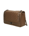 Regina Borsa a spalla da donna Vera pelle 6596-TAUPE Chiara Ferretti