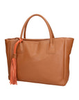 Rosalie Borsa a spalla da donna 100% pelle 06503-D17 CUOIO SCURO Chiara Ferretti