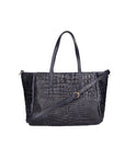 Lorella Borsa a spalla da donna Vera pelle croco 06499-013 BLU NAVY Chiara Ferretti