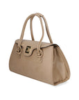 Fiona Borsa a mano da donna 100% pelle 9112-FANGO TAUPE Chiara Ferretti
