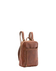 Zaino unisex in vera pelle Made in Italy 100% cotone 4057-MARRONE Alessia Firenze