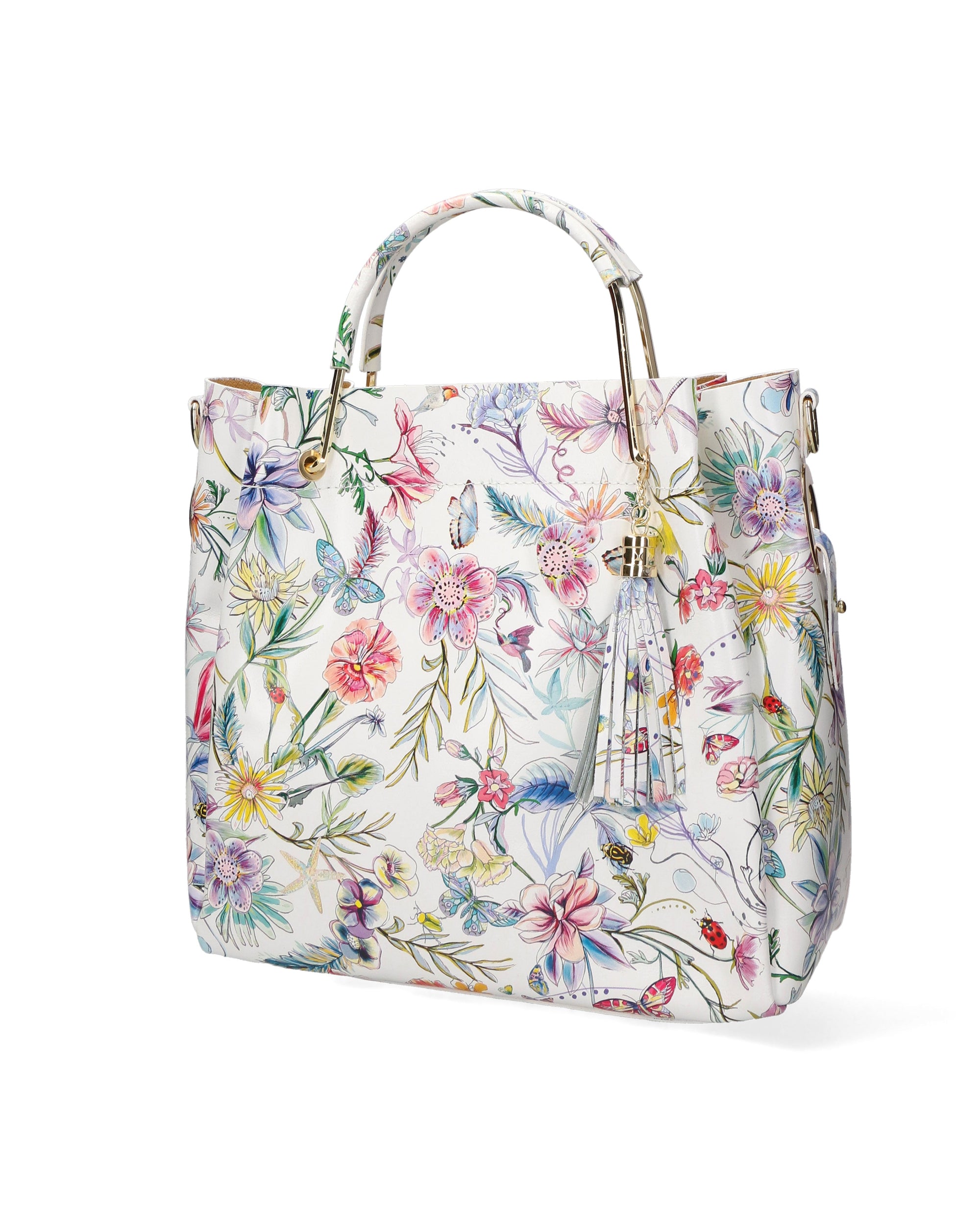 Zeffira Borsa a mano da donna 100% pelle 36003-FIORE-3 Chiara Ferretti