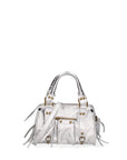 Solara Borsa a spalla da donna Vera pelle 06091 LM-L001 ARGENTO Chiara Ferretti