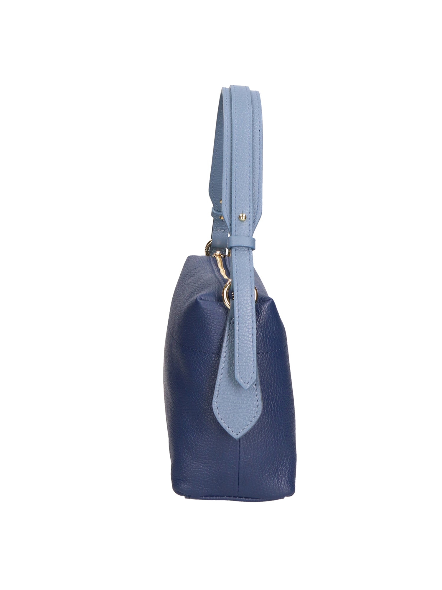 Vivienne Borsa a spalla da donna Vera pelle 06674-D24 BLU + D41 C.ZUCC. Chiara Ferretti