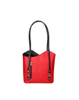 Chanel 3005-12 ROSSO SCURO 20 NERO Zaino da donna in vera pelle Chiara Ferretti