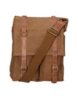 Milena Borsa a tracolla unisex Canvas e vera pelle ZG3009-FANGO TAUPE Chiara Ferretti