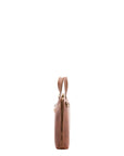 Borsa a mano unisex in vera pelle 100% cotone 4453-MARRONE Alessia Firenze