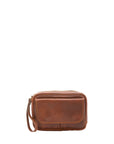 Pochette da donna in vera pelle Made in Italy 4414-MARRONE Alessia Firenze