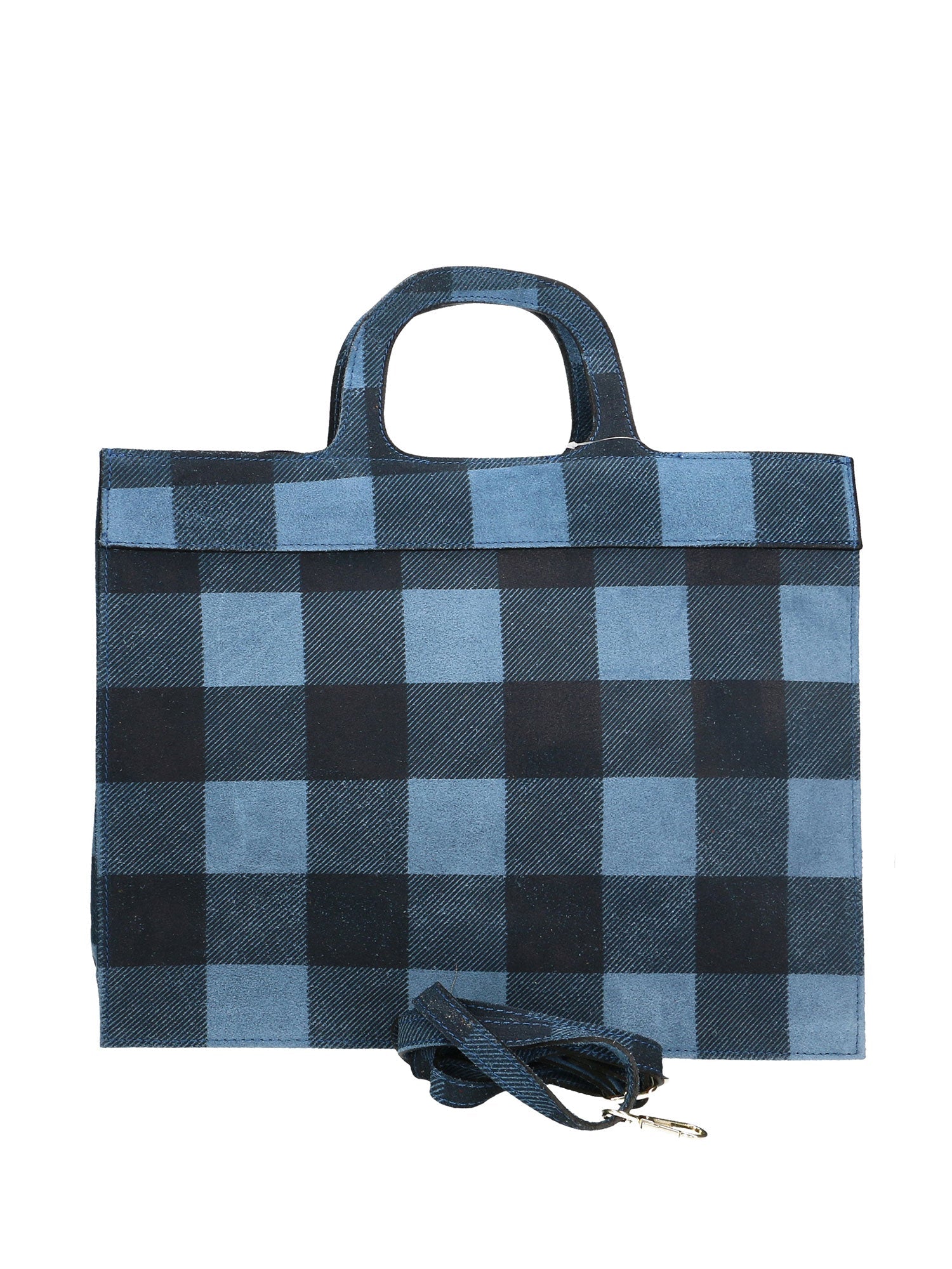Edera Borsa a mano da donna Vera pelle 00661-012 BLU JEANS Chiara Ferretti