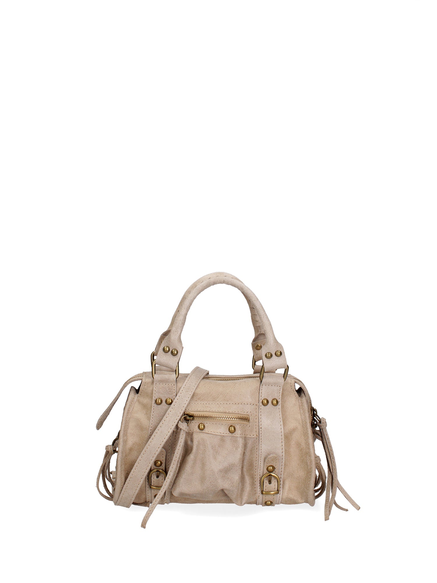 Erisia Borsa a spalla da donna Vera pelle 06091-004 TAUPE Chiara Ferretti