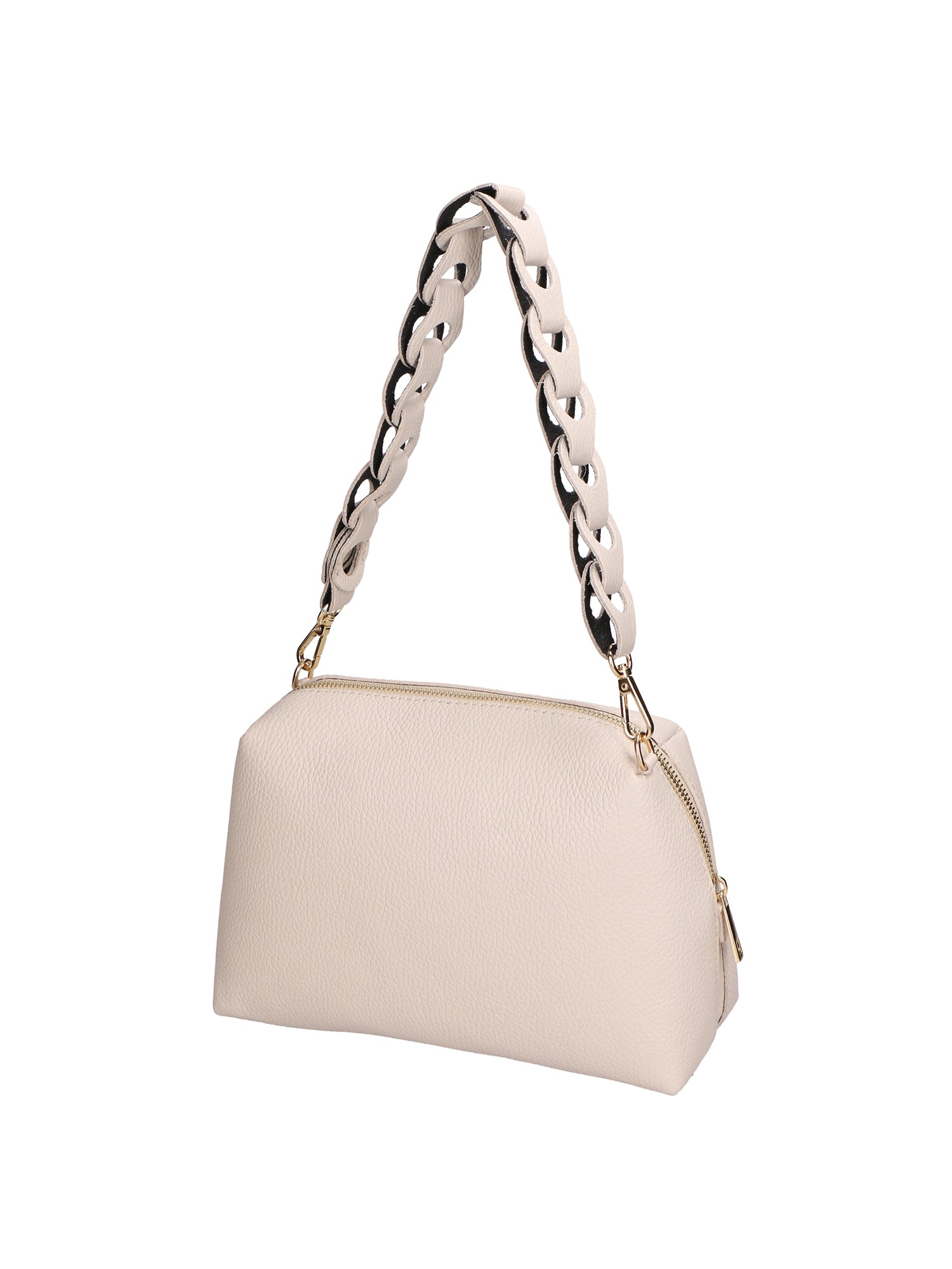 Livia Borsa a spalla da donna Vera pelle 06443-LATTE Chiara Ferretti